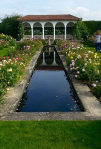 The Renaissance Garden at David Austen Rose Garden, Albrighton, Worcestershire