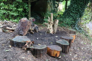 Garden stumpery