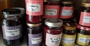 Home made raspberry jam